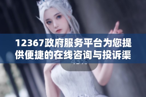12367政府服务平台为您提供便捷的在线咨询与投诉渠道