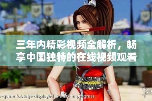 三年内精彩视频全解析，畅享中国独特的在线视频观看体验