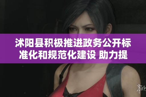 沭阳县积极推进政务公开标准化和规范化建设 助力提升政府透明度与服务水平