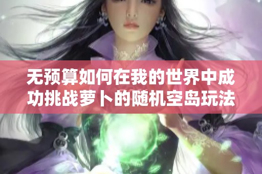 无预算如何在我的世界中成功挑战萝卜的随机空岛玩法技巧分析