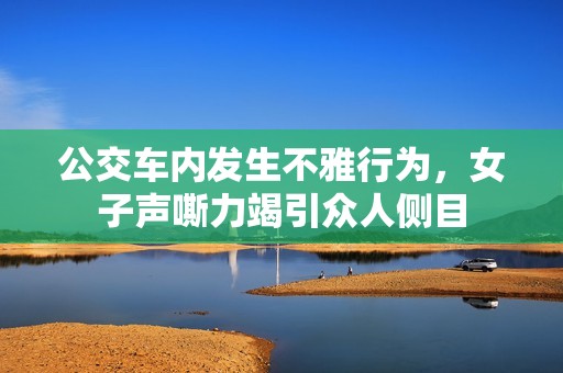 公交车内发生不雅行为，女子声嘶力竭引众人侧目